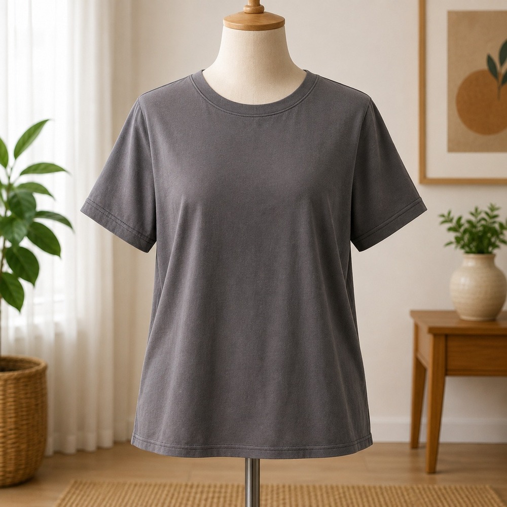 NWT AnyBody T-Shirt Womens XXS Gray Short Sleeve Crew Neck Casual Top